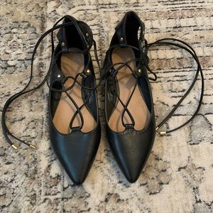 Old Navy tie up flats